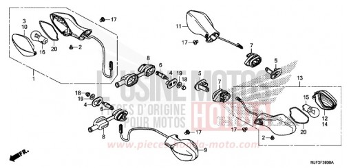 CLIGNOTANT CTX700AE de 2014